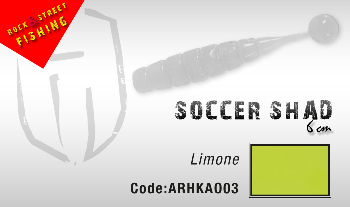 Herakles Soccer Shad mm. 60 colore LIMONE